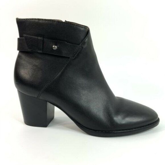 Madewell Bootie Leather Block Heel Ankle AA190 Brazil 8 - Picture 2 of 12